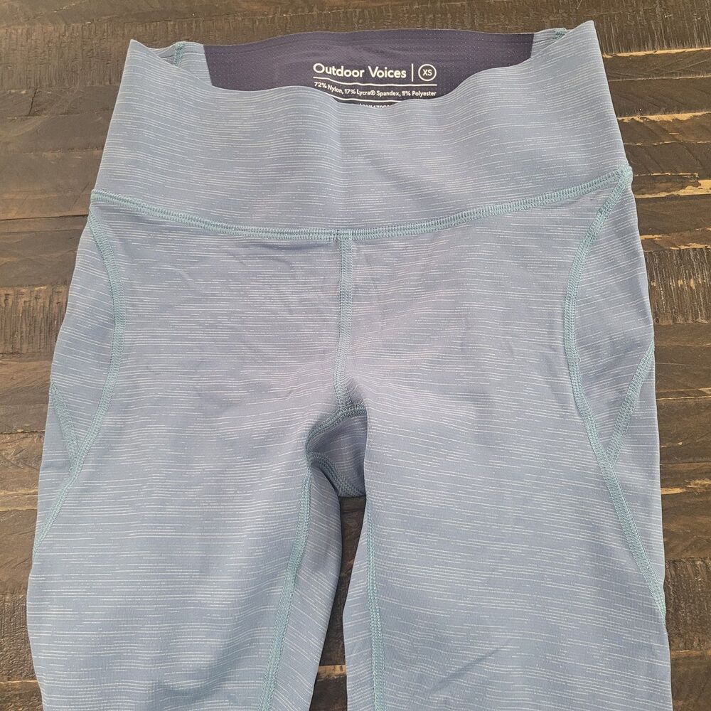 Outdoor Voices Blue Leggings Women’s Size XS Extra Small Activewear Workout Yoga